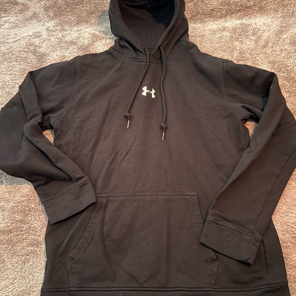 Under Armour black hoodie. Woman’s Large
